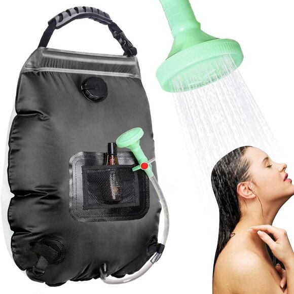 Solar Portable Shower Bag, 5 Gal/20L Solar Heating Camping Shower Bag - Picture 2 of 10